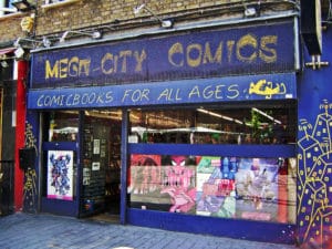 Mega city comics, Librairie BD à Londres [Camden town]