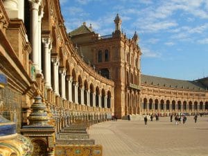 Place d’Espagne à Séville : Monumentale Plaza de Espana [Sur]