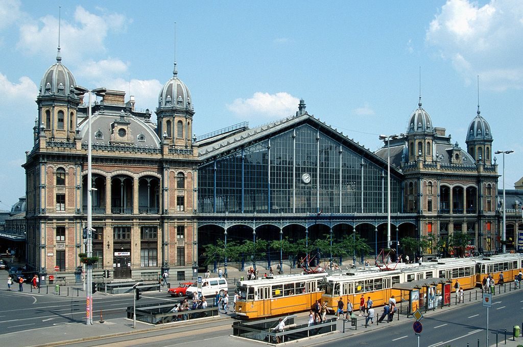 Gare de Budapest Nyugati dans le 6e arrondissement.