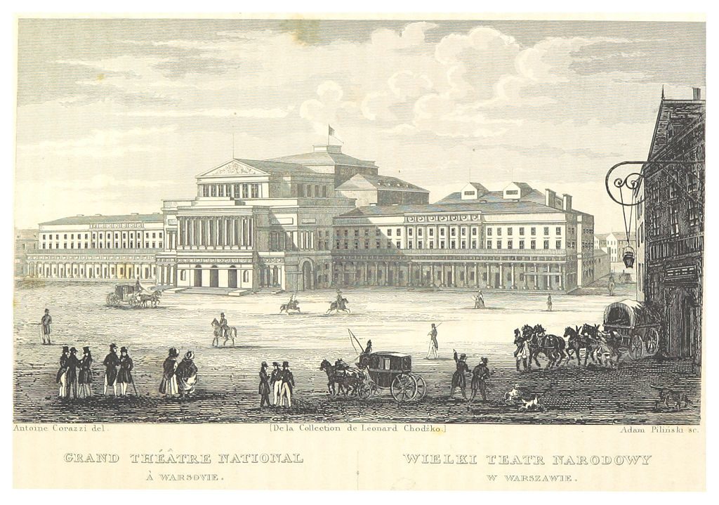 Grand Théâtre National de Varsovie en 1839. 