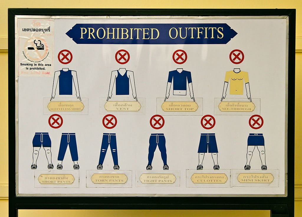 Dress code ou conseils vestimentaires pour accéder au Palais Royal de Bangkok - photo de Sodacan