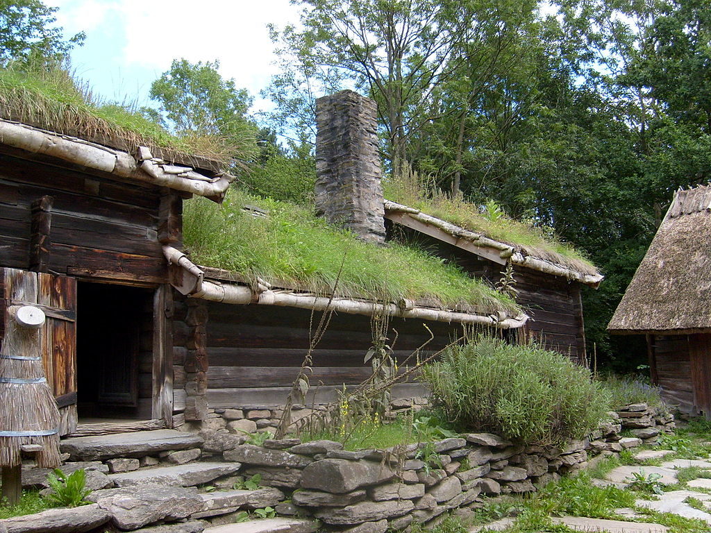 Ferme de la province suédoise de Halland dans le musée ethnographique de Copenhague.