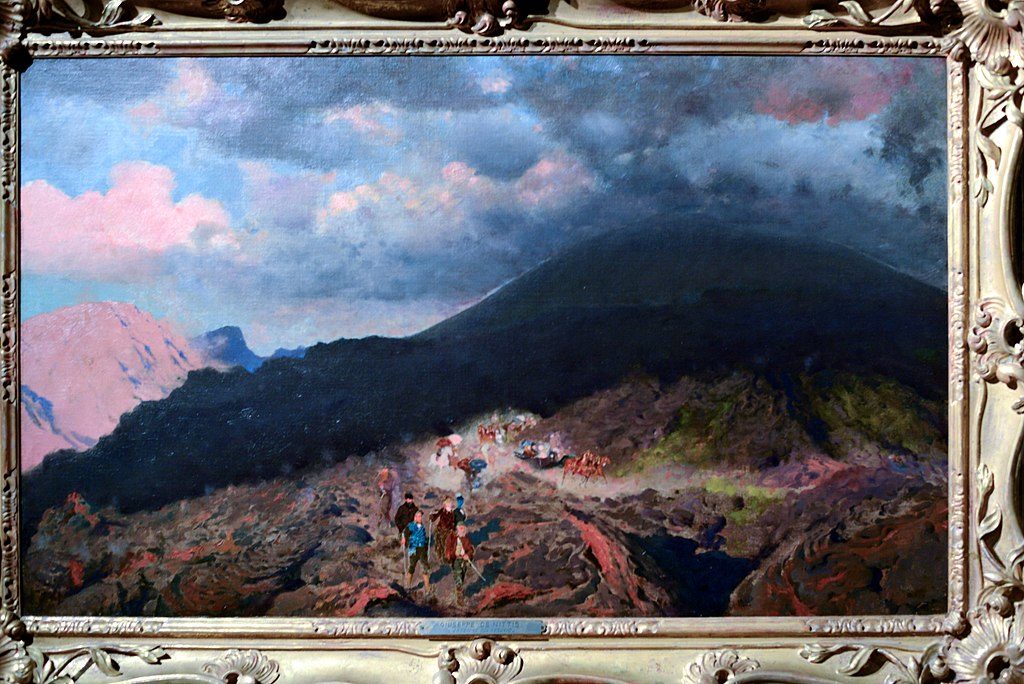 "L'eruzione del Vesuvio" (1872) par De Nittis au Palazzo Zevallos à Naples.