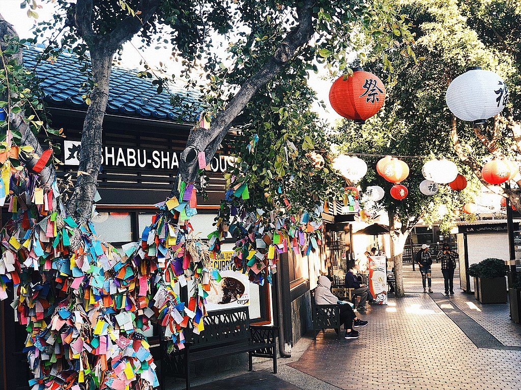 Little Tokyo à Los Angeles : L'arbre aux prières - Photo de Justintran95