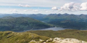 Loch Lomond et le Trossachs National Park près de Glasgow (Ecosse)