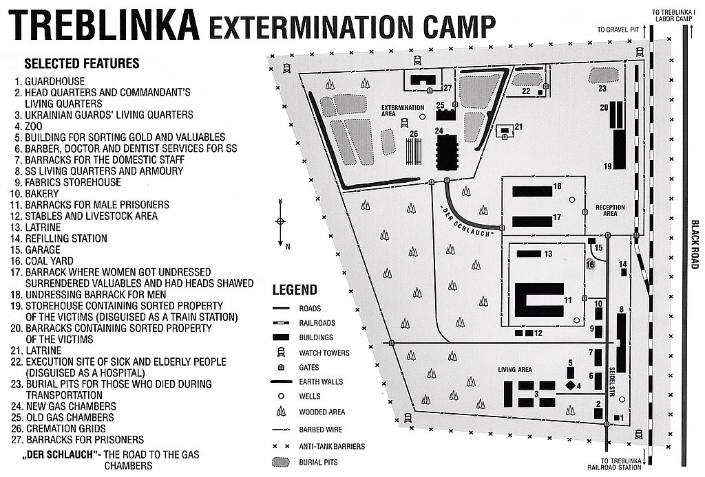 Carte du camp d'extermination de Treblinka - Photo d'Adrian Grycuk