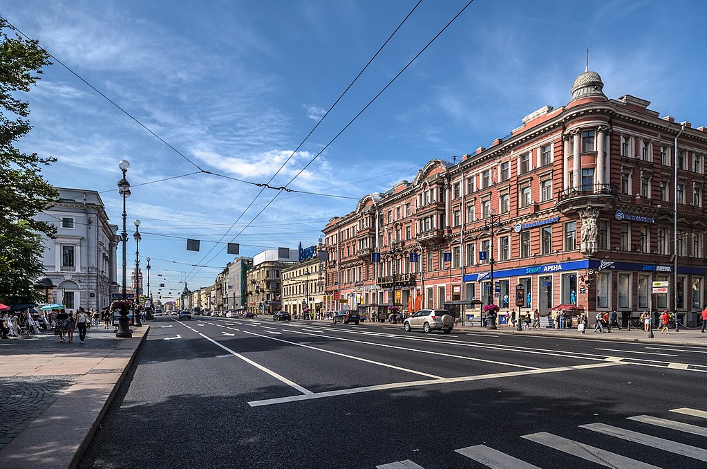 Perspective Nevsky à Saint Petersbourg -Photo d'Alex Florstein Fedorov / Wiki Commons