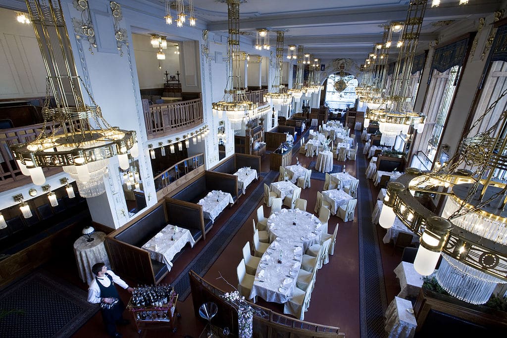 Restaurant de la Maison Municipale à Prague.