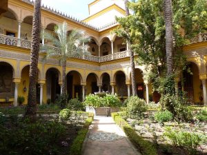 Palais de las Dueñas à Seville : Superbes patios et jardins [Centre]