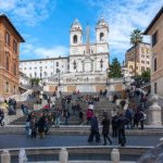 Piazza di Spagna et l’église de la Trinité à Rome [Rome Nord]