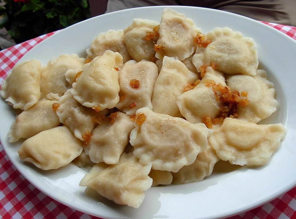 Pierogi dans un bar à lait