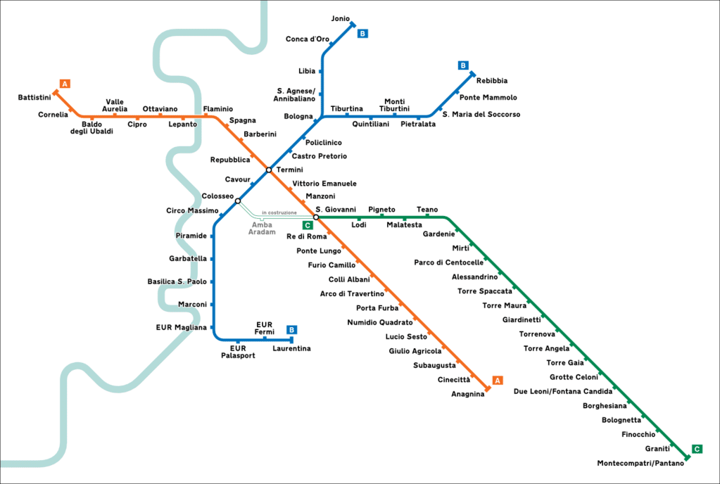 Lire la suite à propos de l’article Metro à Rome : Plan, tarifs et attractions touristiques par station