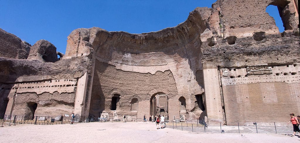 Ruine du Calidarium dans les thermes de Caracalla à Rome - Photo de Jean-Christophe BENOIST