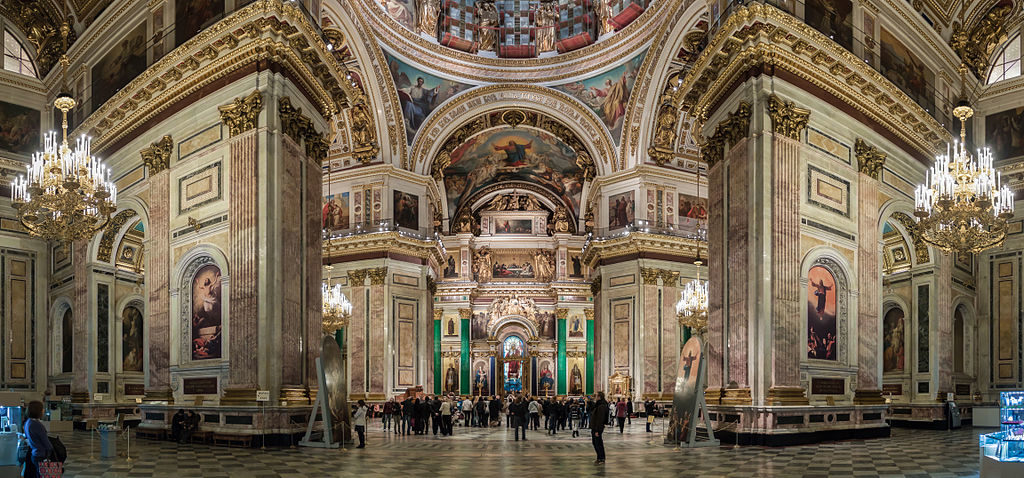 Intérieur de la cathédrale Saint-Isaac de Saint-Pétersbourg - Photo  de Ximeg