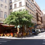 Broc’Bar, terrasse sous un grand arbre à Lyon [Terreaux]