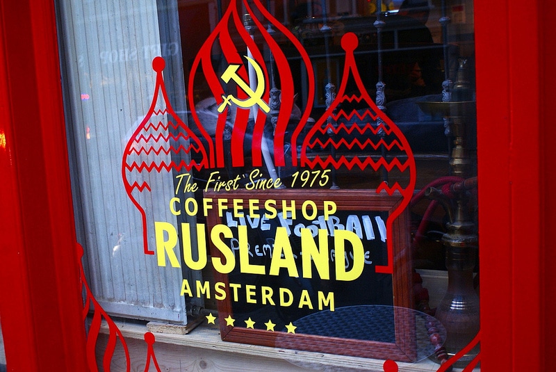 Rusland, Premier coffee shop d’Amsterdam [Vieille ville]
