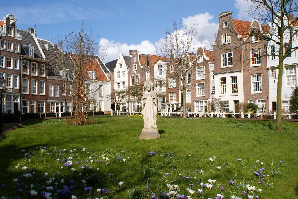 Begijnhof à Amsterdam, Beguinage ou « monastère » pour femme [Vieille Ville]