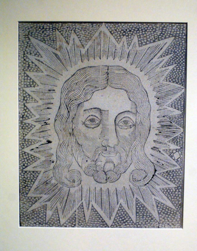 Gravure de Jesus au musée ethnographique de Cracovie.