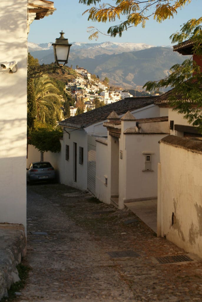 Ruelles de l'Albaicín, l'ancienne médina de Grenade.