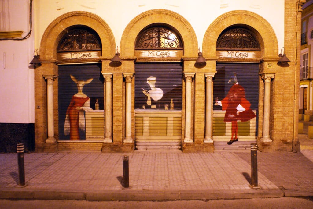 Street art dans le quartier d'Alameda à Séville.