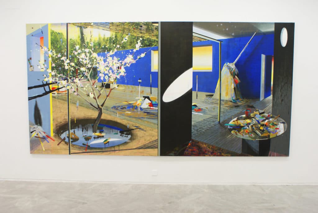 "Jardin japonais" par Alfonso Albacete au CAAC, musée d'art contemporain à Séville.