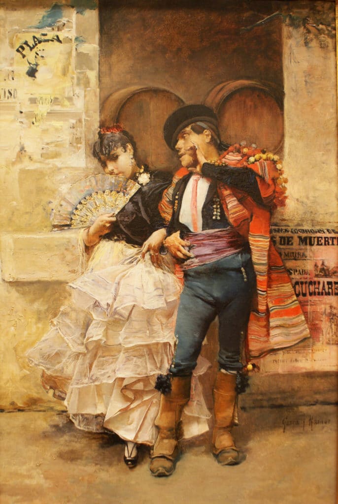 "Couple de danseurs sévillans" (1885) de José Garcia Ramos au Musée des Beaux Arts de Séville.