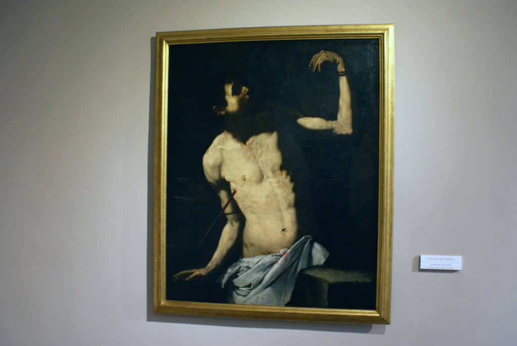 "Saint Sebastien "(163o) de Jusepe de Ribera au musée des Beaux Arts de Séville.