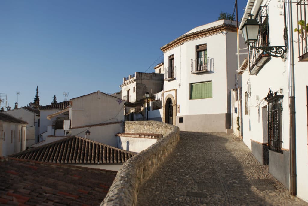 Dans le quartier de Sacromonte à Grenade.