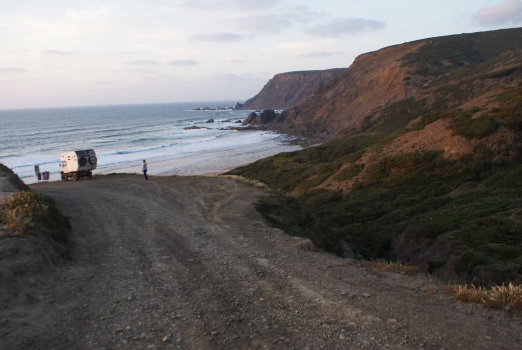 Plage ou praia da Ponta Ruiva près de Sagrès