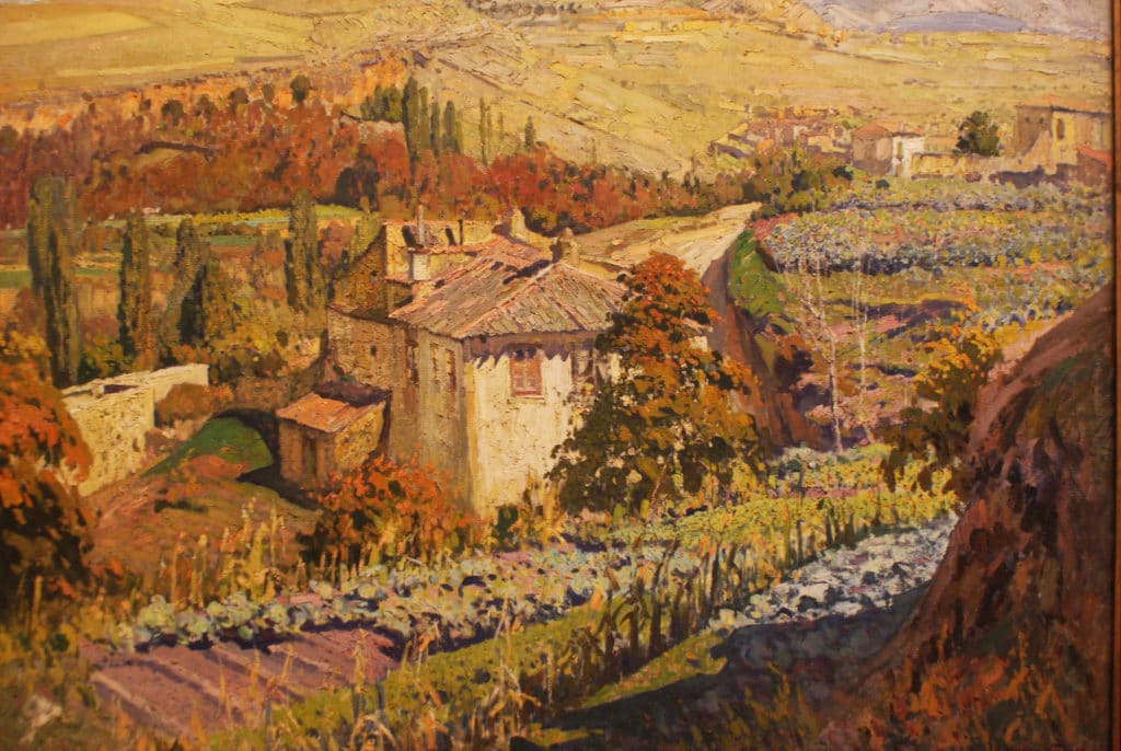 "Paysage de Ségovie" (1952) de Eduardo Martinez Vazquez - Musée des Beaux Arts de Séville.