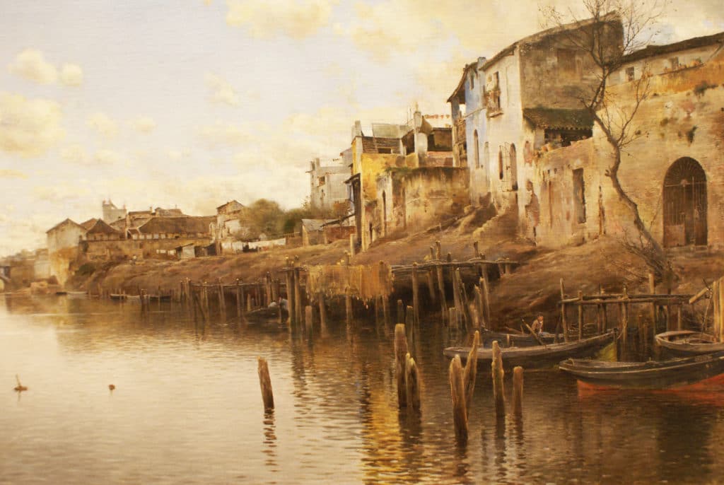 Toile "Triana" (1890) d'Emilio Sanchez Perrier au Musée des Beaux Arts de Séville.