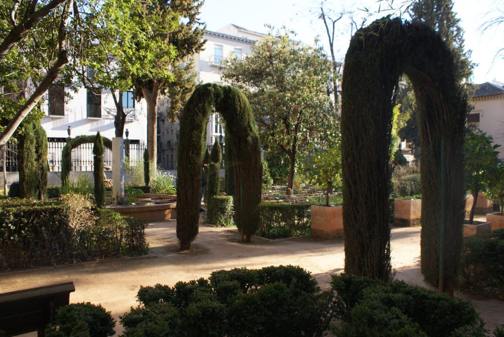 Dans le jardin botanique de Grenade.