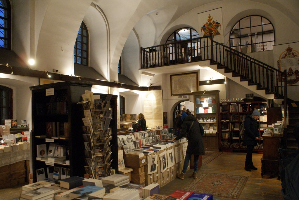 Austeria à Cracovie, librairie spécialisé sur le judaisme et l'histoire juive 