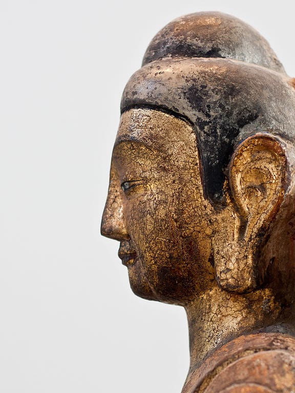 Portrait d'une sculpture de Bouddha au musée d'art orientale  à Stockholm - Photo de Michael Meinild Nielsen