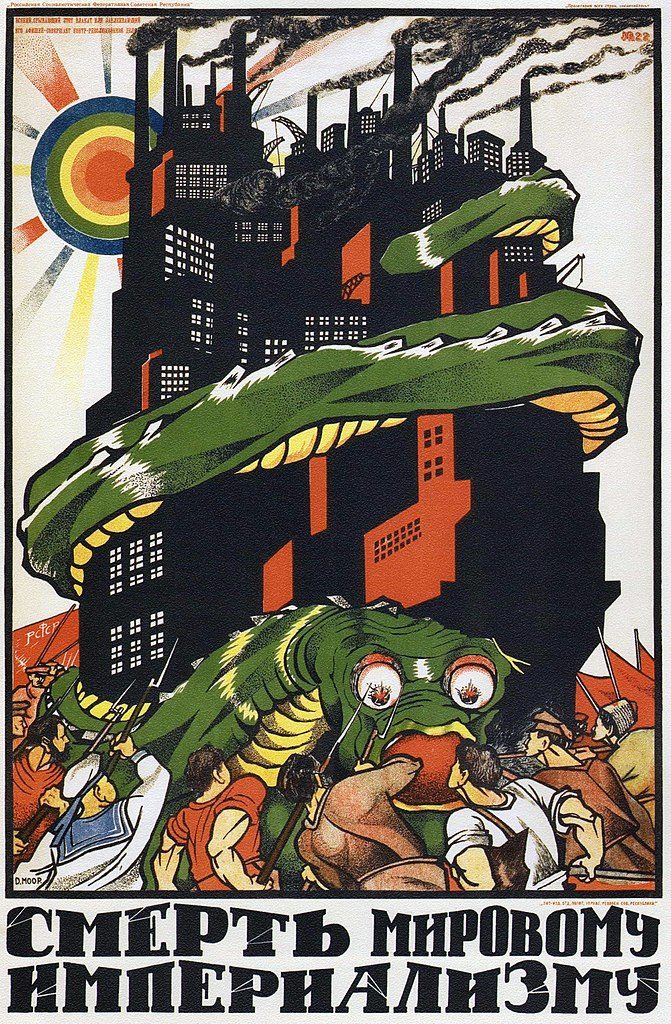 Affiche "Mort à l'impérialisme internationale" (1919)