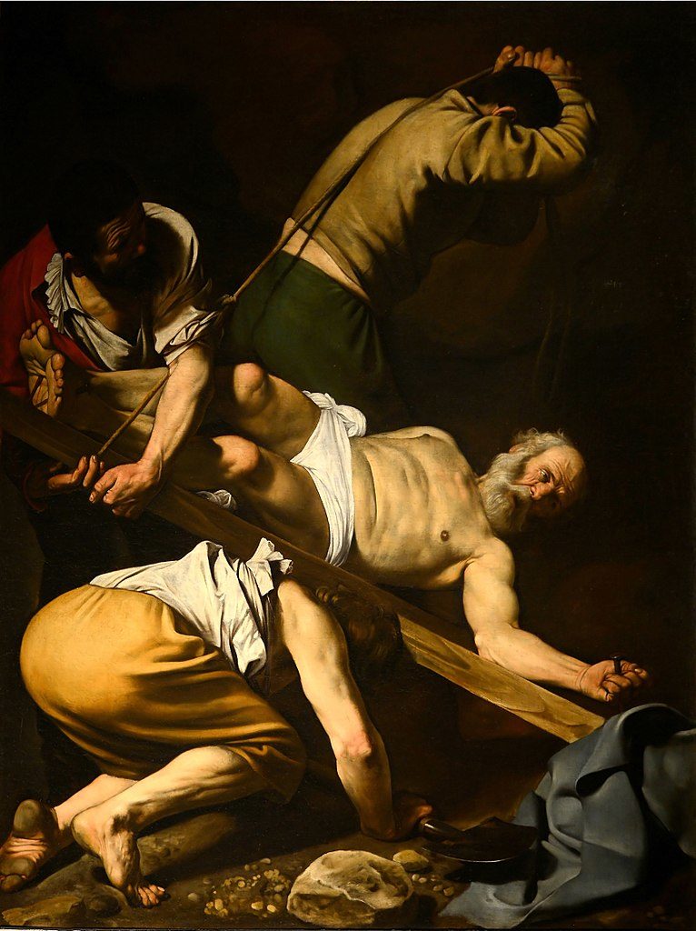 "Martyr de Saint Pierre" de Caravage dans l'église Santa Maria del Popolo à Rome 