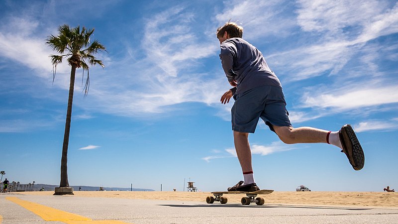 Skateboard à Venice Beach, Los Angeles - Photo de Giuseppe Milo