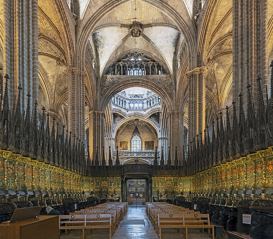 Choeur sculptée de la cathédrale de Barcelone - Photo de Didier Descouens