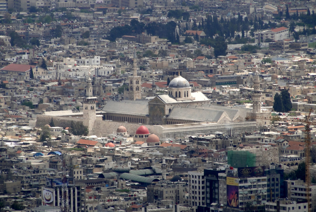 Grande Mosquée des Omeyyades à Damas.