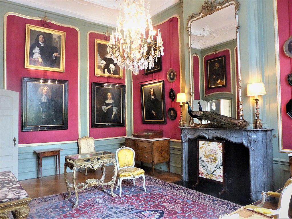 Chambre du musée Van Loon dans le quartier des Canaux d'Or d'Amsterdam - Photo d'Elekes Andor.