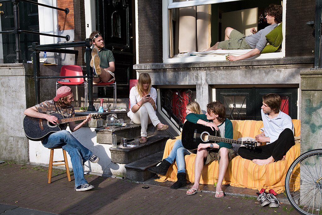 Jeunes musiciens vivant en communauté à Amsterdam (2008). Photo Jorge Royan