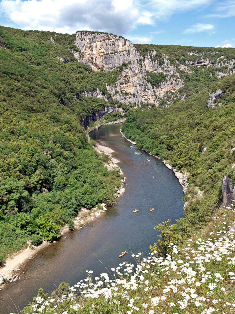 Descente de l'Ardeche en kayak - Photo de Besenbinder - Licence ccbysa 3.0