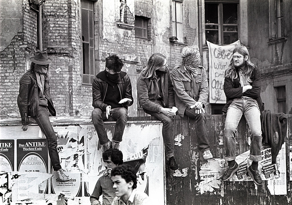 Squatters à Berlin dans le quartier de Kreuzberg en 1981.