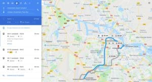 Calcul d’itinéraires en transport en commun