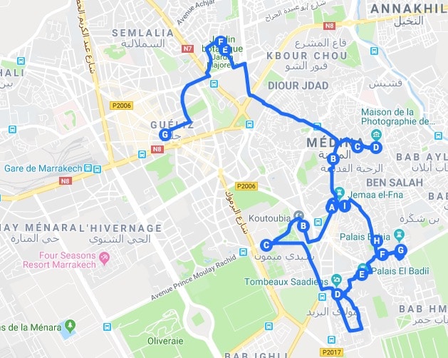 Tous les itinéraires pour visiter Marrakech pendant un week-end de 2, 3 jours. Tous les itinéraires pour visiter Marrakech pendant un week-end de 2, 3 jours.