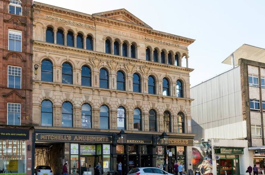 Façade du Britannia Panopticon à Glasgow.