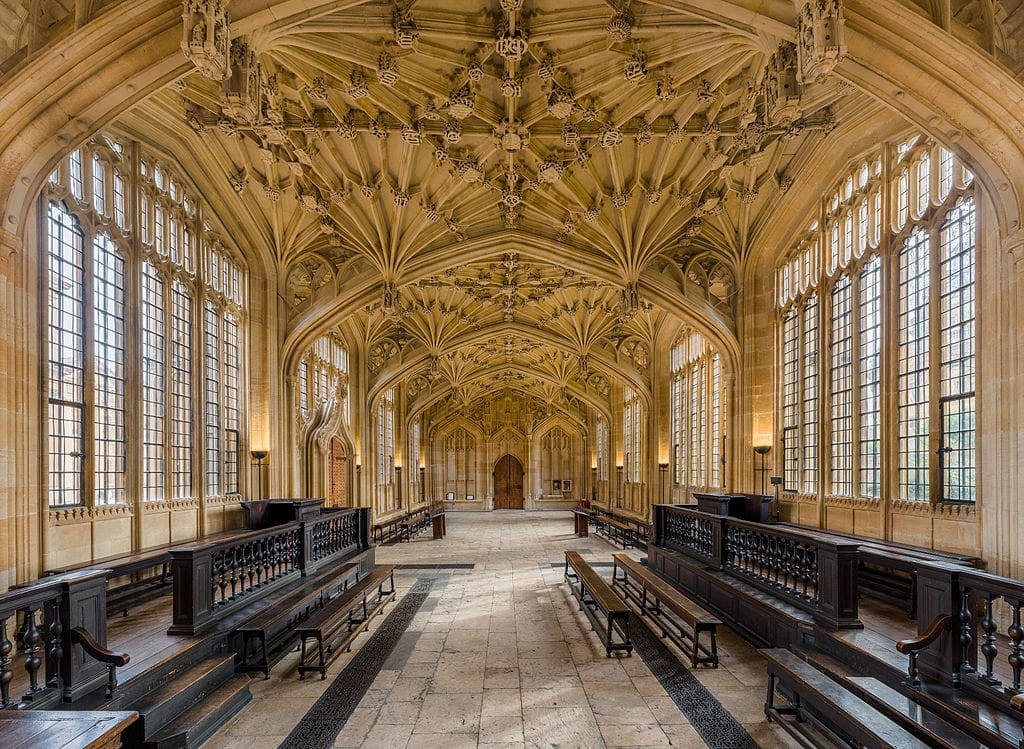 Lieux de tournage d'Harry Potter : Divinity School dans la bibliothèque Bodleian Library à Oxford - Photo de Diliff