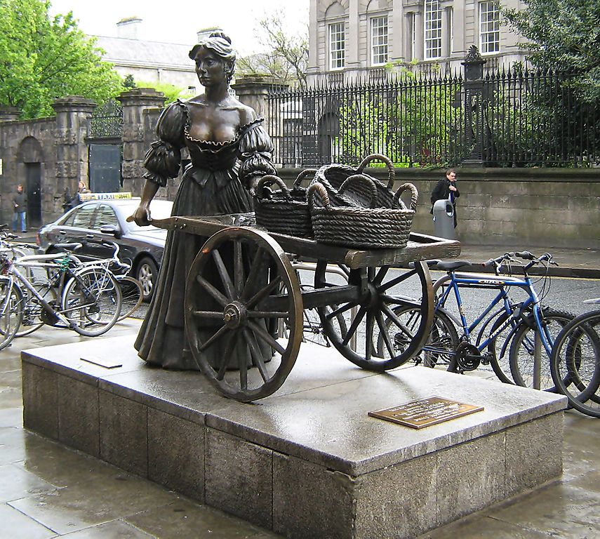 Statue de Molly Malone dans le centre de Dublin - Photo de BKP