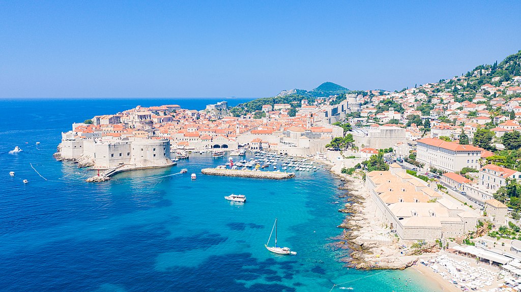 Vue sur le port de Dubrovnik - Photo de Dronepicr - Licence ccby 2.0