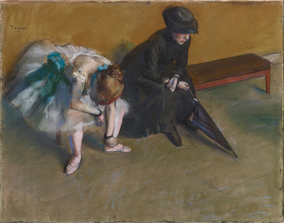 Edgar Degas "Attente" (1882) au Getty Center de Los Angeles.